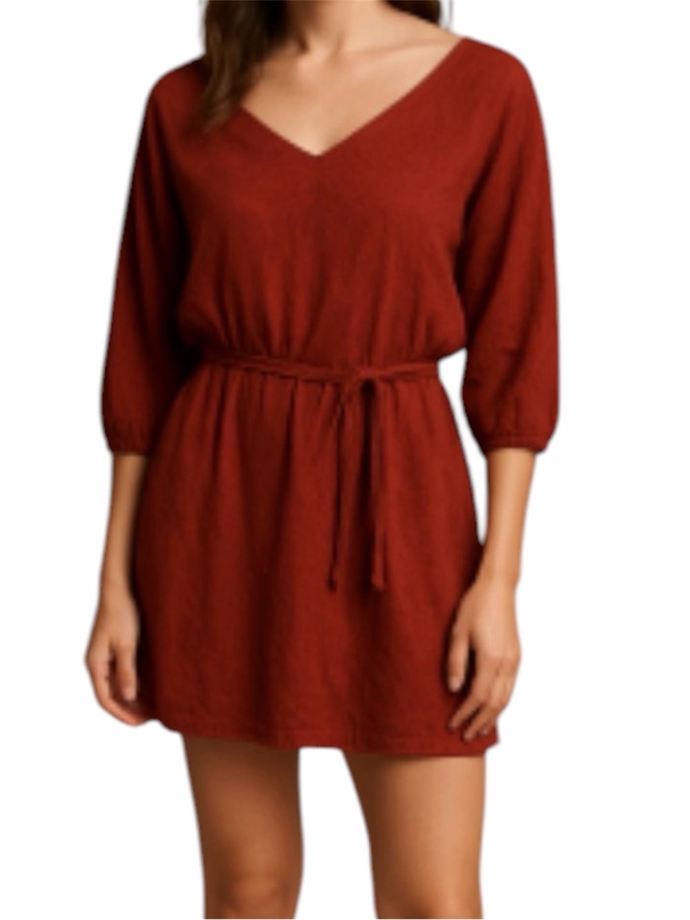 MASSIMO DUTTI Red Floral Paisley Cupro Silky Midi Dress Medium